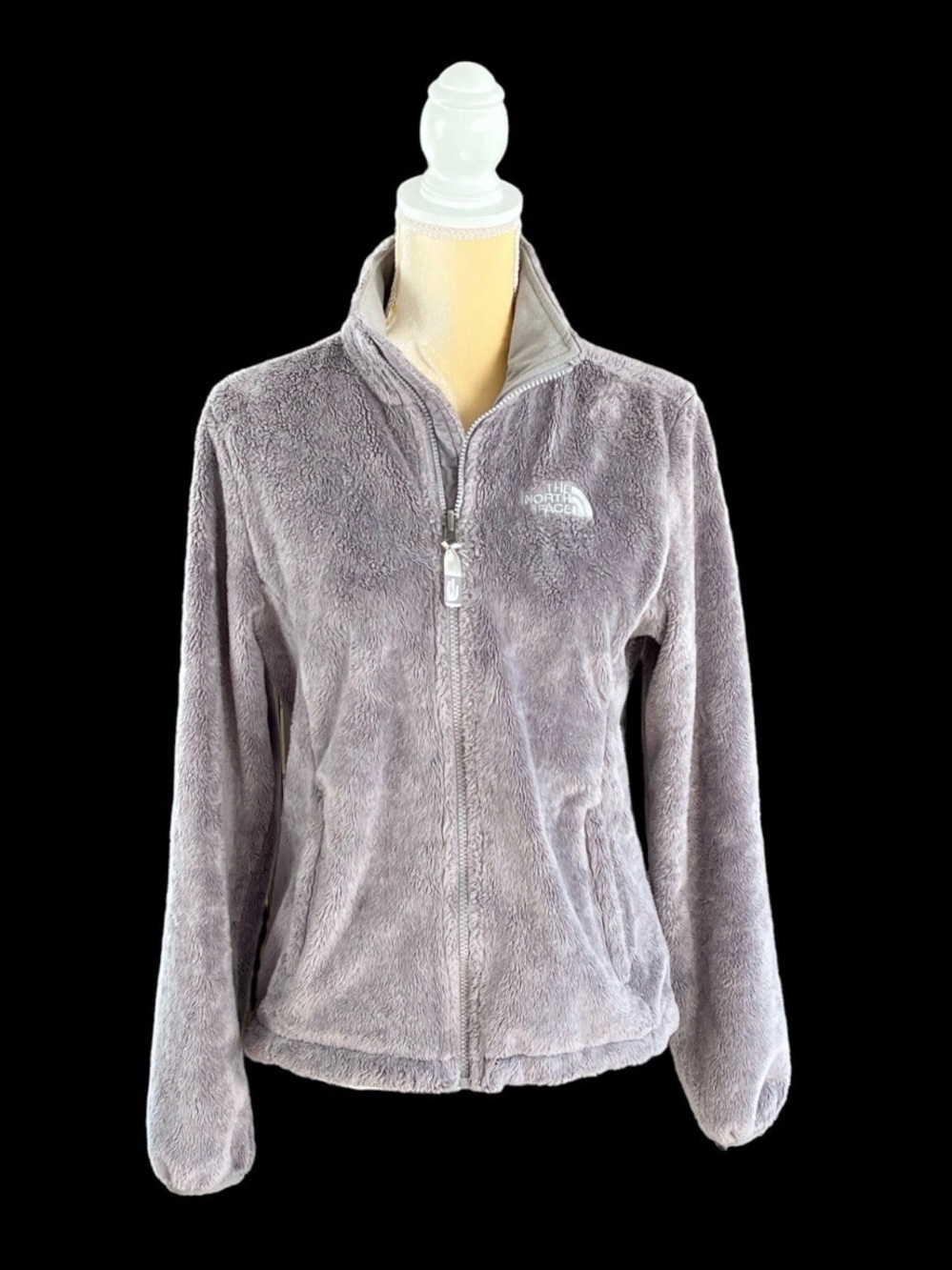 The North Face Gray Plush Fleece Jacket. Size medium